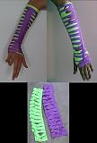 JEFF HARDY - ONE PURPLE & ONE GREEN TNA WRESTLING ARMBANDSIMAGE