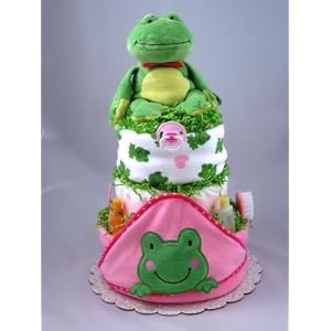 Lady Frog Diaper Cake