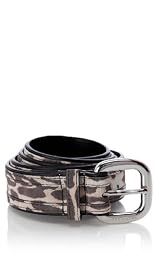 Suede Animal Print Belt