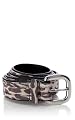 Suede Animal Print Belt