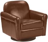 Cannes Leather Swivel Club Chair
