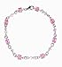 Swarovski Linked Bracelet Two Color Pink/light title=