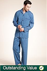 Revere Collar Striped Pyjamas