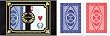 24 sets (48 decks) Da Vinci Ruote, Italian 100% Plastic Playing Cards, Poker Size Regular Index