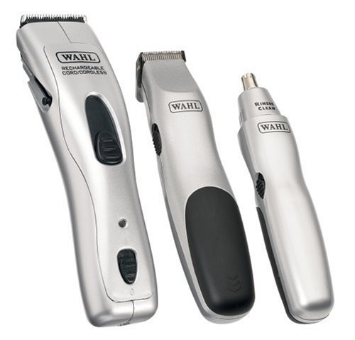 Wahl Cordless 3pc Grooming Kit Clipper, Trimmer & Nasal Trimmer Set