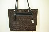Giani Bernini Signature Annabelle Handbag/Tote ~ Black/Brown In Color