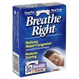 Breathe Right Nasal Strips, Small/Medium, Tan, 30-Count Boxes (Pack of 2)