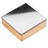 Eurotool Dual Utility Bench Block 3 x 3 Inches - Steel Anvil With Wood Base