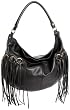 Rebecca Minkoff Fringe Darling Hobo,Ebony,one size Rebecca Minkoff Fringe Darling Hobo,Ebony,one size