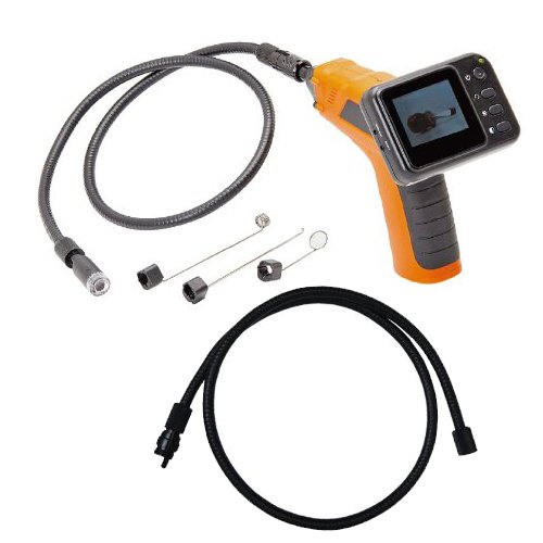 Wired Waterproof Snake Plumbing Sewer Inspection Handheld Camera with 2.5 TFT-LCD Color Monitor Flexible Extended Tube (Extend to 9ft Detection Range)