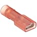 Morris Products 11968 Female Disconnect, Double Crimp, Nylon Fully Insulated, Red, 22-16 Wire Size, 0.032"X0.187" NEMA Tab  (Pack of 100)