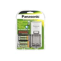 Panasonic BQ-321 Rechargeable Battery and Charger Kit with 4 AA Ni-MH Batteries and Portable Charger
