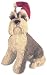 Schnauzer Gray Christmas Holiday Ornament