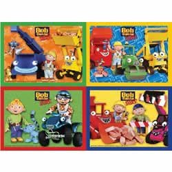 Childrens Toyshop  Toys : Bob The Builder - 4 Puzzles in a Box