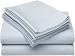 Rainbow Linens 230-Thread Count 100% Combed Cotton Percale Queen Sheet Set with Bonus Pillowcase Pair, Light Blue