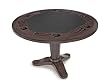 SEVEN Game Tables S106P 4-Foot SIX Poker Table (Walnut / Charcoal)