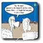 Rich Diesslins Funny Christmas Cartoons - Sheep Discuss Christmas - Mouse Pads