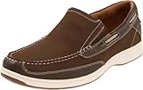 Florsheim Men's Lakeside Slip-On Boat Shoe, Brown, 9.5 M US
