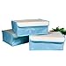 MIU COLOR® Newly Improved Foldable Drawer Dividers Closet Organizers Bra Underwear Storage Boxes 3 Set -Blue