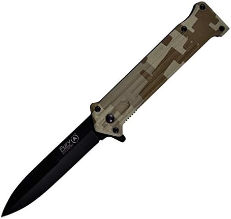 Fury JB32258 Camo Zapper 4.5" Razor Edge, Auto Assist