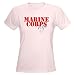 Marine Corps Wife Women's Pink T-Shirt Military Women's Light T-Shirt by CafePress