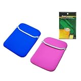 Skque Blue Pink Sleeve+Screen Protector for GARMIN NUVI 5000