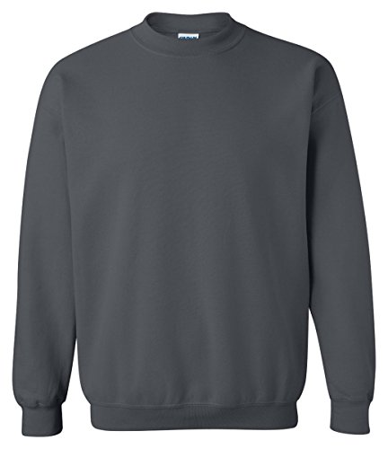 Gildan Mens Heavy Blend Crew Neck Sweatshirt, Color: Charcoal, Size: X-Large
