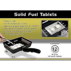 FlashPan Solid Fuel Tablets One Box of Twelve