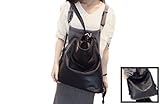【minbako】2way　リュック＆ショルダー　ブラック　便利　イヤリングセット　バッグ　バック　鞄