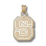 North Carolina State S NC 5/8 Pendant (Gold Plated)