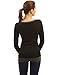 PattyBoutik Mama Trim Scoop Neck Maternity Tunic Top (Black with Gray M)