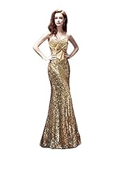 Satin Sequined Belted  Mermaid Sweetheart Empire   Waistline Evening Dress/Prom Dress/Party Dress/Wedding Dress  With a Bow(s)