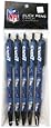 NFL Detroit Lions Disposable Black Ink Click Pens, 5-Pack