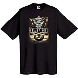 NHL Men's Boston Bruins 2011 Stanley Cup Champions Screen Printed Tee (Black, 5X-Large)