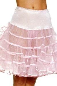 Leg Avenue Mid Length Petticoat, Red, One Size