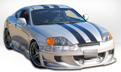2005-2006 Hyundai Tiburon Duraflex Racer Body Kit - 4 Piece - Includes Racer Front Lip Under Spoiler Air Dam (106053) Racer Side Skirts Rocker Panels (106054) Racer Rear Lip Under Spoiler Air Dam (10055)