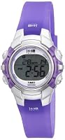Timex Women's T5K459 1440 Sports Digital Silver-Tone Case Translucent Purple Resin Strap Watch from Timex