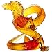 Daum Glass Dragon Eight Figurine
