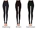 Anmengte Winter Womens Black Warm Velet Stretchy High Waist Elastics Leggings (FBA)