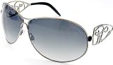 Roberto Cavalli - New Roberto Cavalli Orione 183-S 183S J06 Sunglasses Shiny Light Ruthenium Frame Shaded Smoke Blue Lens Size: 70-08-125