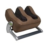 iJoy Ottoman 3.0 Human Touch Massager Calf and Foot Massage - HT-985-100-019 Cashew Color Faux Suede