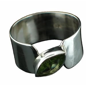 Sterling Silver Gemstone Ring - Peridot (3ctw)
