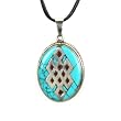 Sterling Silver Endless Knot Turquoise Pendant