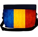 Romania Flag NEOPRENE Laptop Sleeve Bag Messenger Bag - Laptop Bag -Notebook Bag - for Macbook Pro, Aspire, Samsung, Acer, ASUS, Dell, HP, Lenovo, Sony, Toshiba Unisex - Ideal Gift for all occassions!