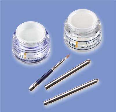 Gel-Set French Pearl/Soft-White 15ml + Pinsel Preisvergleich