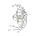 Diamond and South Sea Pearl 18k White Gold Brooch Pin