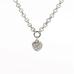 14k White Gold Diamond Anklet by CoolStyles.com