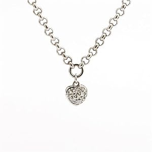 14k White Gold Diamond Anklet by