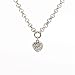 14k White Gold Diamond Anklet