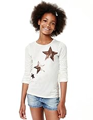 Limited Speckled Star Sequin Embellished Top